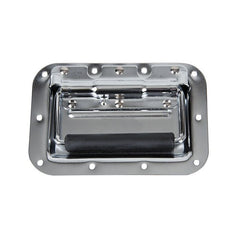 DAP Flightcase-Hardware aus poliertem Silbermetall mit großem Griff