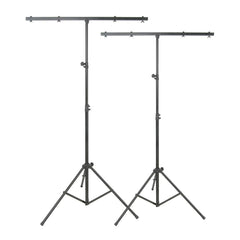 2x QTX LT01 Beleuchtungsständer Stativ T-Stange für Lichteffekt DJ Disco 2,5 m Höhe 30 kg
