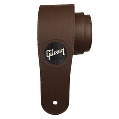 Thalia Gibson 2.5" Dark Chocolate Strap - Black Ebony With Gibson Pearl Logo
