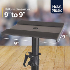 Hola! Monitor Speaker Stand Pair - 2 Studio Tripod Monitor Stands  *B Stock*