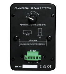 W Audio BMS204 Speaker Black 2 x 4" Installation 100V Line