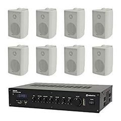Adastra RM60 Amplifier 8x BC3V Speaker Bar Background Music Package Bluetooth