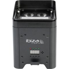 Ibiza Light BOX-HEX 4 LED Battery Uplighter RGBWAUV DMX *B-STOCK*