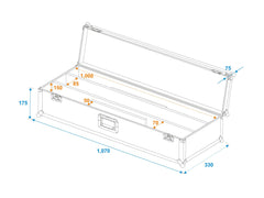 Roadinger Flightcase 2X Led Stp-7