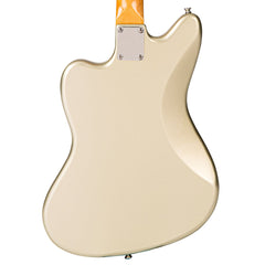 Vintage V65 Proshop Unique Guitar - Amber Tint Inca Silver