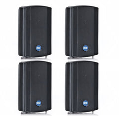 4x RCF DM41B 30W 100V IP55-zertifizierte Hintergrundlautsprecher (Schwarz)