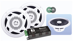 eAudio 6,5" Bluetooth Deckenlautsprecher 60W Kit inkl. Verstärker Küche Badezimmer Soundsystem HiFi