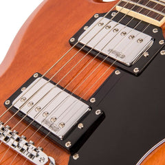 Vintage Vs6 Guitar- Natural Mahogany