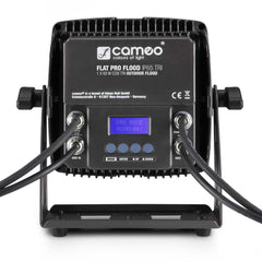 Cameo FLOOD IP65 TRI Outdoor-Flutlicht mit 60 W dreifarbiger COB-LED in Schwarz