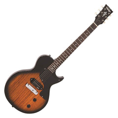 Vintage V120 Electric Guitar- Single Cut - Two Tone Sunburst