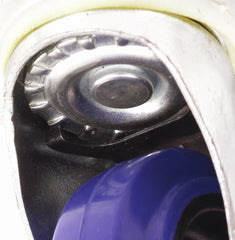 Roadinger Lenkrolle 100 mm blau mit Bremse