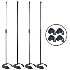 4x pieds de microphone empilables Thor MS002