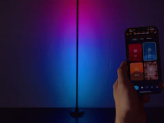 4x Eurolite Smart WiFi Floor Lamp RGB+CCT, control via app, Alexa & Google Home