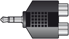 qtx-Adapter 3,5-mm-Stereo-Klinkenstecker – 2 Cinch-Buchsen