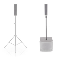 2x Db Technologies ES 503 White 1000W Bluetooth 12" Active Column Speaker System inc covers