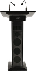 BST AMC73B Lectern Built In Speaker + 2 x Wireless Microphones PA System