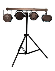 FXLAB Ensemble de lumière DJ 4 voies Kit complet d'éclairage disco avec support