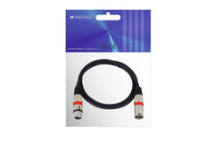 Omnitronic XLR-Kabel 3Pin 1M Bk/Rd