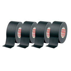 4x TESA Matt Gaffa Black Tape 50M x 50MM Stage Lighting Suitable for Cables