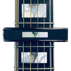 Thalia Guild Black Chrome Finish Capo - Ebony Inked With V Block Fingerboard Marker