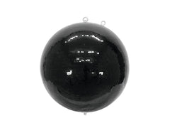 Eurolite Spiegelkugel, 75 cm, 750 mm, schwarze Spiegelkugel, glitzernde Kugel, Dekor, Tanzfläche, DJ, Club