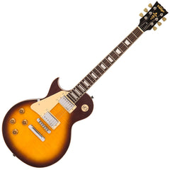 Vintage V100 Guitar - Left Hand- Flame Iced Tea