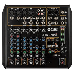 RCF F-10XR Console de mixage 10 canaux pour enregistrement karaoké Multi FX Table de mixage