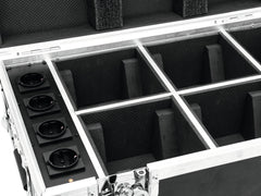 Roadinger Flightcase 4X Akku Tl-3 Trusslight Quickdmx mit Ladefunktion