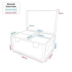 Equinox Quad Midas Spot Moving Head Flightcase Flightcase