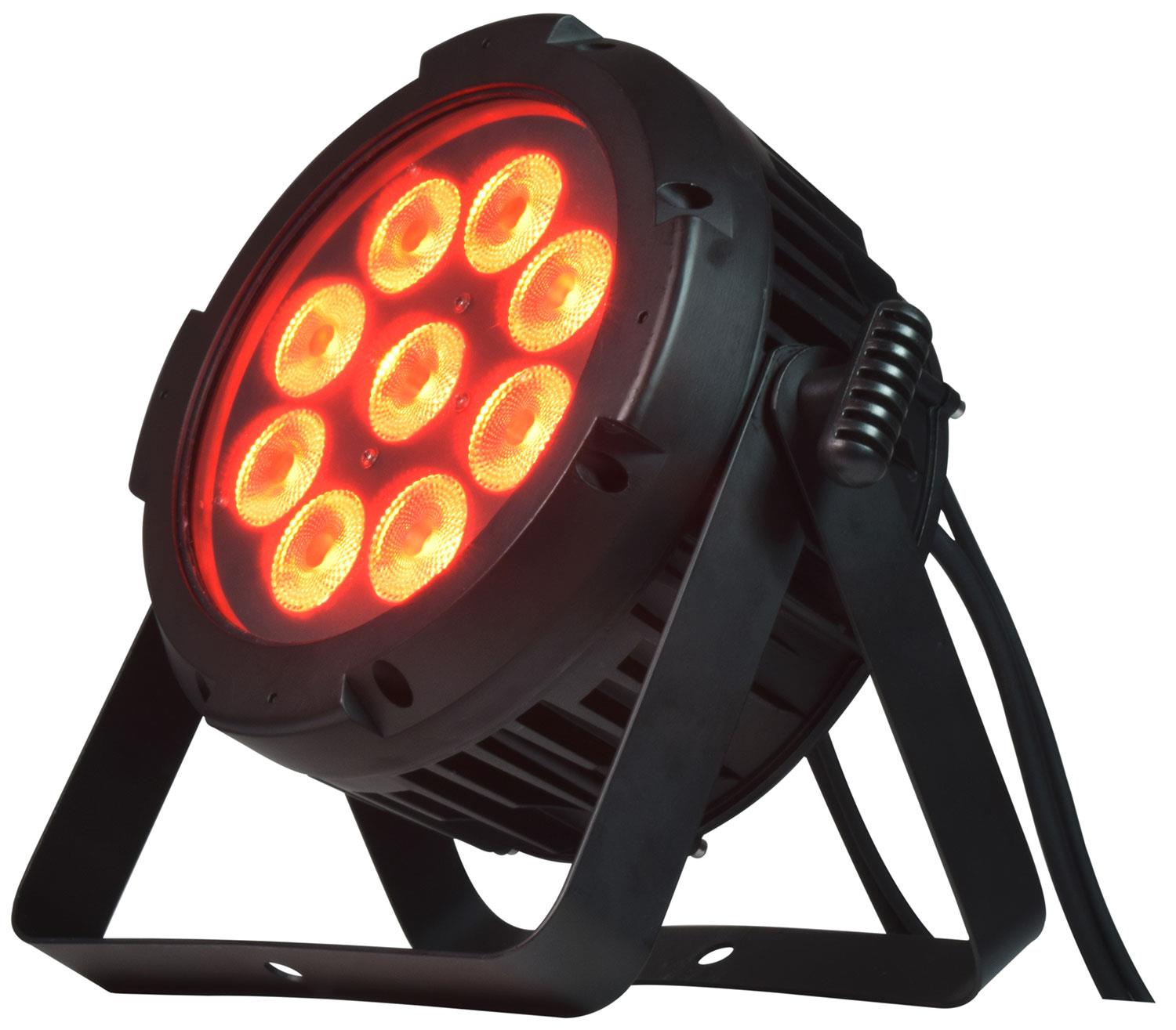 QTX HIPAR-120 Weatherproof Par Can IP65 LED Uplighter 7 X 10W RGBWA+UV ...