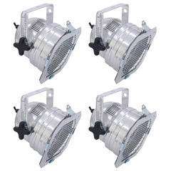 4x Eurolite PAR-56 Spot Short mit Kabel Sil - Ausverkauf