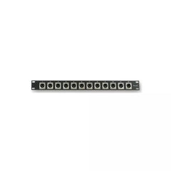Pulse 1U XLR Rack Panel with 12 x 3 Pin XLR Male Connectors
