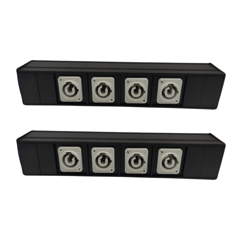 2x Thor Powercon Splitter Power Split Box 4 Way Power Distributor ...