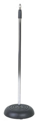 Pied de microphone SoundLAB avec base ronde en fonte lourde