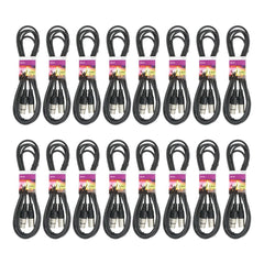 16x QTX 3M DMX-Kabel, DJ-Disco-Beleuchtungsverlängerung