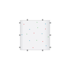 Panneau de piste de danse LEDJ White RGB Starlit 2 pieds x 2 pieds (4 côtés)