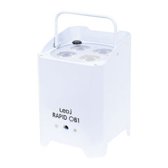 LEDJ White Rapid QB1 Hex LED Uplighter Battery Wireless LED Lighting DMX Disco DJ