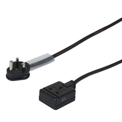 Câble adaptateur LEDJ 0,35 m 1,5 mm 15A mâle – 13A femelle