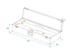 Roadinger Flightcase 2X Led Stp-10 Abl Sunbar
