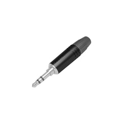Seetronic 3.5mm 3 Pole Jack Plug Black M2TP3C-B