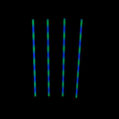 4x Intimidation ILLUMATUBE DJ LED Colour Stick Light Battery inc Remote Wifi App *B-STOCK*