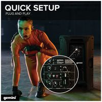 Gemini GMU-HSL100 UHF Wireless Headset & Lavalier Microphone System