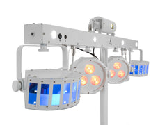 EUROLITE Set LED KLS Laser Bar FX Light Set white + Square Base Stand White