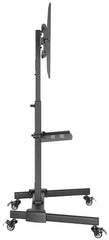 av:link Chariot TV compact réglable en hauteur avec étagère