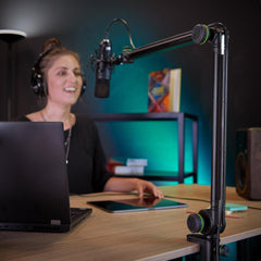 Gravity MS TBA 01 Support de bras de microphone pour station de radio Studio Podcast