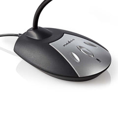 Nedis Microphone USB filaire pour zoom Skype appel vidéo col de cygne