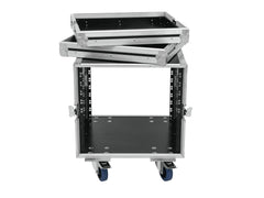 Roadinger Rack Profi Km 10U 55 cm mit Rollen