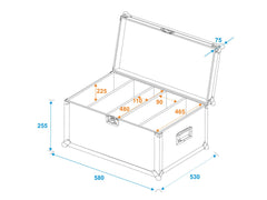 Roadinger Flightcase 4X Led Super Strobe