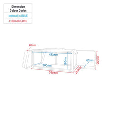 Equinox 4U kurzes ABS-Rack-Gehäuse Flightcase DJ Disco Studio PA-System