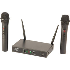 PLS PARTY-200UHF MKII double système de microphone portable sans fil UHF karaoké DJ